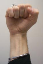 The red right hand of a white lefty. The red right hand of a white lefty.